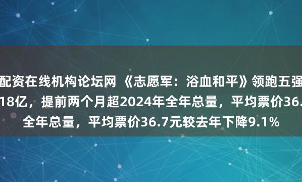 配资在线机构论坛网 《志愿军：浴血和平》领跑五强，国庆档电影票房超18亿，提前两个月超2024年全年总量，平均票价36.7元较去年下降9.1%